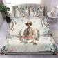 Bass Reeves Christmas Bedding Set Old West Deputy Lawman Pine Branch Winter Holiday