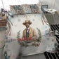 Bass Reeves Christmas Bedding Set Old West Deputy Lawman Pine Branch Winter Holiday