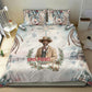 Bass Reeves Christmas Bedding Set Old West Deputy Lawman Pine Branch Winter Holiday