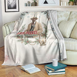 Bass Reeves Christmas Blanket Old West Deputy Lawman Pine Branch Winter Holiday