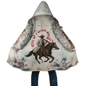 Bass Reeves Christmas Cloak Old West Deputy Lawman Pine Branch Winter Holiday