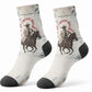 Bass Reeves Christmas Crew Socks Old West Deputy Lawman Pine Branch Winter Holiday