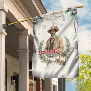 Bass Reeves Christmas Garden Flag Old West Deputy Lawman Pine Branch Winter Holiday