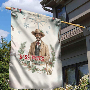 Bass Reeves Christmas Garden Flag Old West Deputy Lawman Pine Branch Winter Holiday