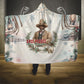 Bass Reeves Christmas Hooded Blanket Old West Deputy Lawman Pine Branch Winter Holiday