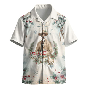 Bass Reeves Christmas Kid Hawaiian Shirt Old West Deputy Lawman Pine Branch Winter Holiday