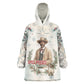 Bass Reeves Christmas Kid Wearable Blanket Hoodie Old West Deputy Lawman Pine Branch Winter Holiday