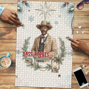 Bass Reeves Christmas Puzzle Old West Deputy Lawman Pine Branch Winter Holiday