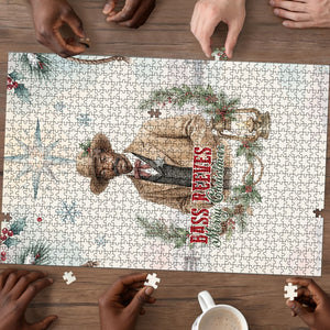 Bass Reeves Christmas Puzzle Old West Deputy Lawman Pine Branch Winter Holiday
