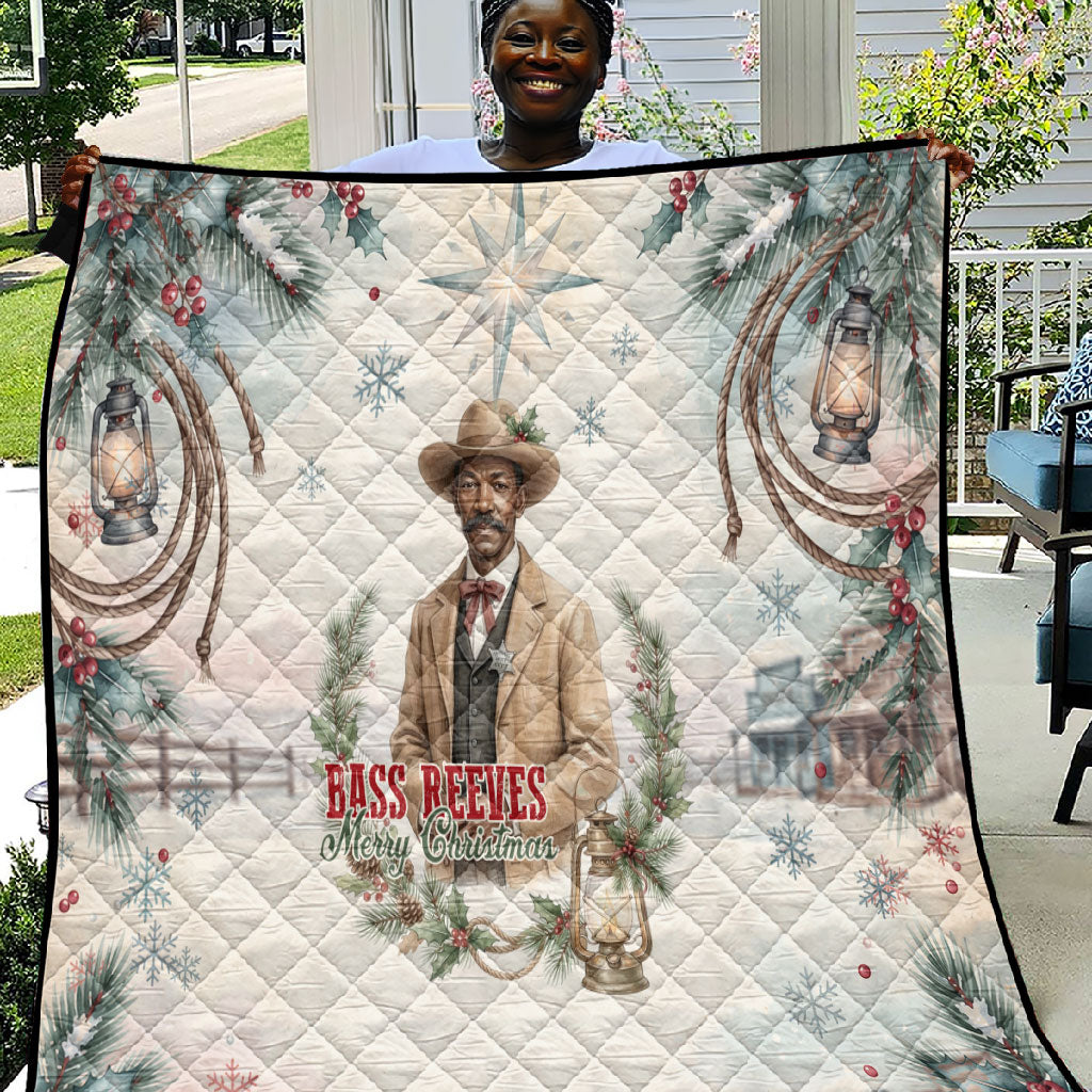 Bass Reeves Christmas Quilt Old West Deputy Lawman Pine Branch Winter Holiday