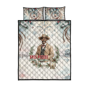 Bass Reeves Christmas Quilt Bed Set Old West Deputy Lawman Pine Branch Winter Holiday