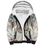 Bass Reeves Christmas Sherpa Hoodie Old West Deputy Lawman Pine Branch Winter Holiday