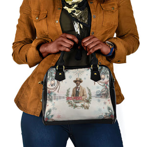 Bass Reeves Christmas Shoulder Handbag Old West Deputy Lawman Pine Branch Winter Holiday