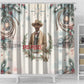Bass Reeves Christmas Shower Curtain Old West Deputy Lawman Pine Branch Winter Holiday
