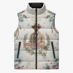 Bass Reeves Christmas Sleeveless Puffer Jacket Old West Deputy Lawman Pine Branch Winter Holiday