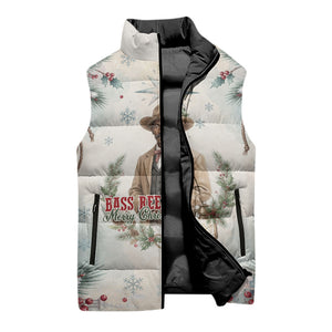 Bass Reeves Christmas Sleeveless Puffer Jacket Old West Deputy Lawman Pine Branch Winter Holiday