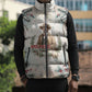 Bass Reeves Christmas Sleeveless Puffer Jacket Old West Deputy Lawman Pine Branch Winter Holiday