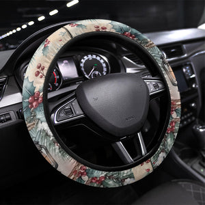 Bass Reeves Christmas Steering Wheel Cover Old West Deputy Lawman Pine Branch Winter Holiday