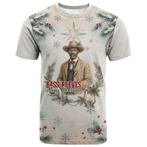Bass Reeves Christmas T shirt Old West Deputy Lawman Pine Branch Winter Holiday