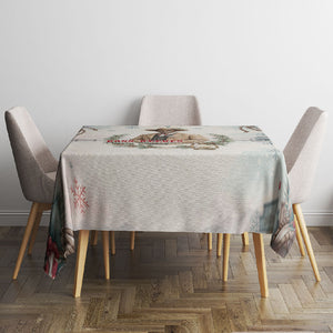 Bass Reeves Christmas Tablecloth Old West Deputy Lawman Pine Branch Winter Holiday