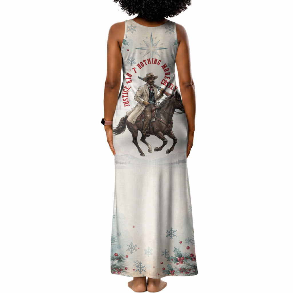 Bass Reeves Christmas Tank Maxi Dress Old West Deputy Lawman Pine Branch Winter Holiday