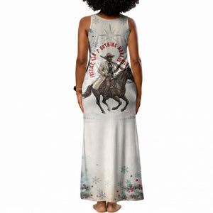 Bass Reeves Christmas Tank Maxi Dress Old West Deputy Lawman Pine Branch Winter Holiday