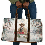 Bass Reeves Christmas Travel Bag Old West Deputy Lawman Pine Branch Winter Holiday