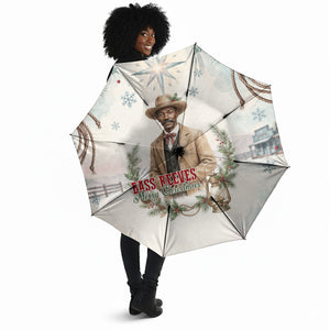 Bass Reeves Christmas Umbrella Old West Deputy Lawman Pine Branch Winter Holiday