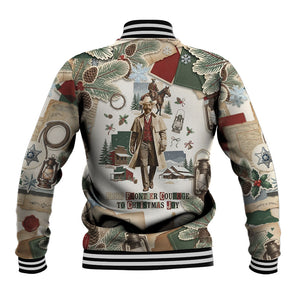 Bass Reeves Christmas Baseball Jacket Old West Marshal Frontier Collage Vintage