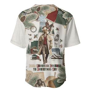 Bass Reeves Christmas Baseball Jersey Old West Marshal Frontier Collage Vintage