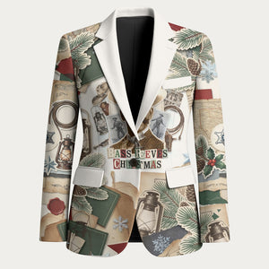 Bass Reeves Christmas Blazer Old West Marshal Frontier Collage Vintage