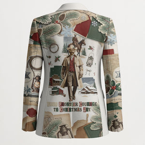 Bass Reeves Christmas Blazer Old West Marshal Frontier Collage Vintage
