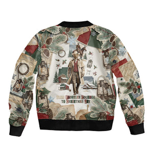 Bass Reeves Christmas Bomber Jacket Old West Marshal Frontier Collage Vintage