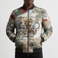 Bass Reeves Christmas Bomber Puffer Jacket Old West Marshal Frontier Collage Vintage
