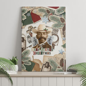 Bass Reeves Christmas Canvas Wall Art Old West Marshal Frontier Collage Vintage