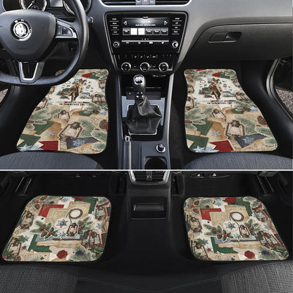 Bass Reeves Christmas Car Mats Old West Marshal Frontier Collage Vintage