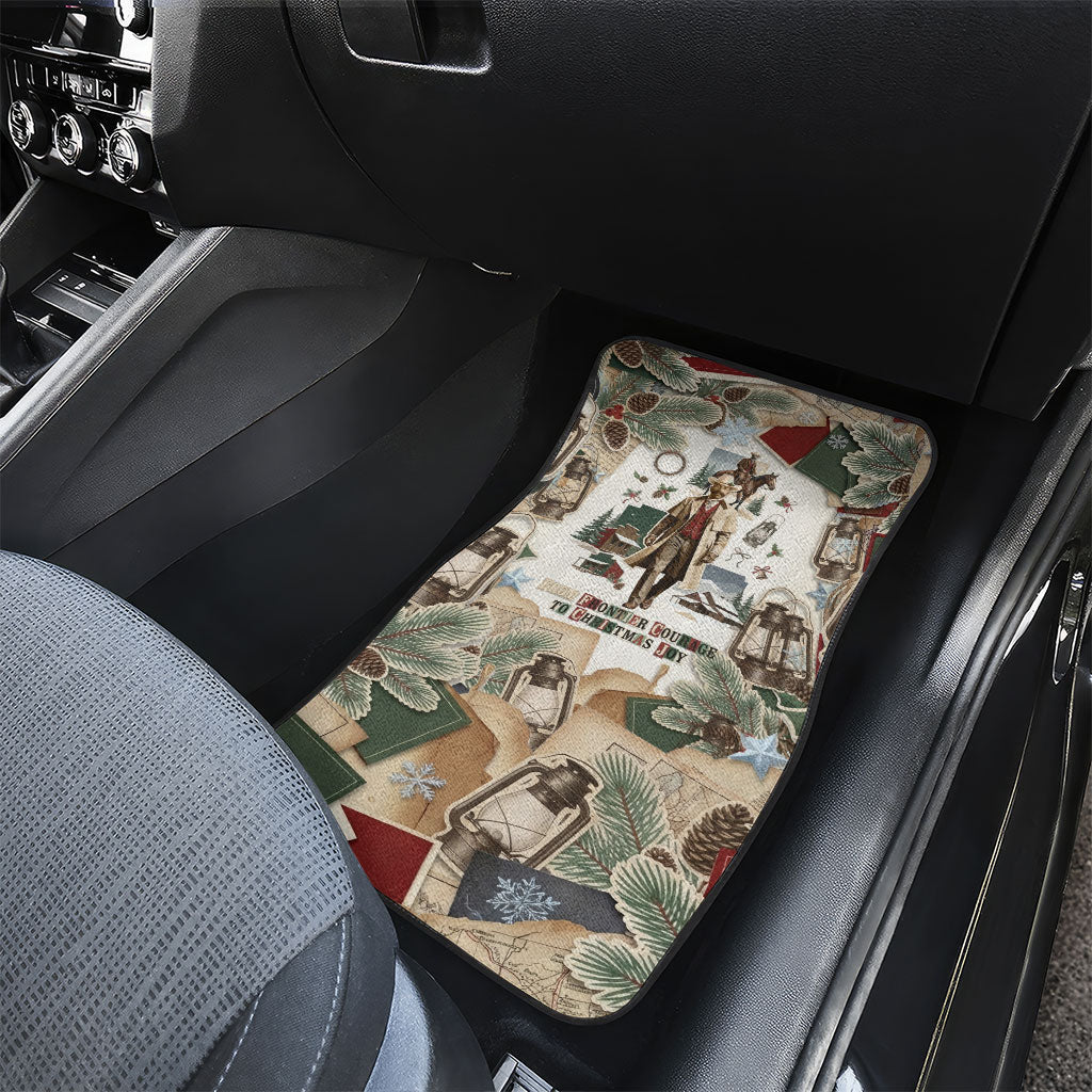 Bass Reeves Christmas Car Mats Old West Marshal Frontier Collage Vintage