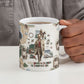 Bass Reeves Christmas Ceramic Mug Old West Marshal Frontier Collage Vintage