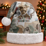 Bass Reeves Christmas Santa Hat Old West Marshal Frontier Collage Vintage