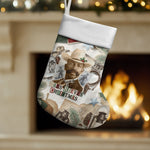 Bass Reeves Christmas Stocking Old West Marshal Frontier Collage Vintage