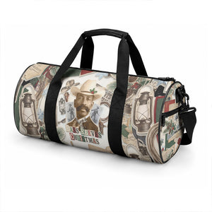 Bass Reeves Christmas Duffle Bag Old West Marshal Frontier Collage Vintage