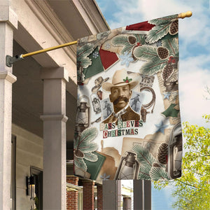 Bass Reeves Christmas Garden Flag Old West Marshal Frontier Collage Vintage