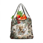 Bass Reeves Christmas Grocery Bag Old West Marshal Frontier Collage Vintage