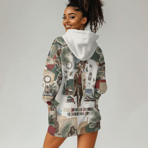 Bass Reeves Christmas Hoodie Dress Old West Marshal Frontier Collage Vintage