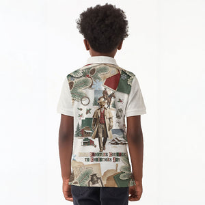Bass Reeves Christmas Kid Polo Shirt Old West Marshal Frontier Collage Vintage