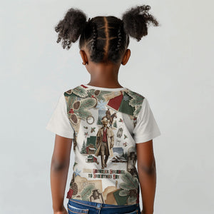 Bass Reeves Christmas Kid T shirt Old West Marshal Frontier Collage Vintage