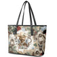 Bass Reeves Christmas Leather Tote Bag Old West Marshal Frontier Collage Vintage