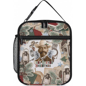 Bass Reeves Christmas Lunch Bag Old West Marshal Frontier Collage Vintage