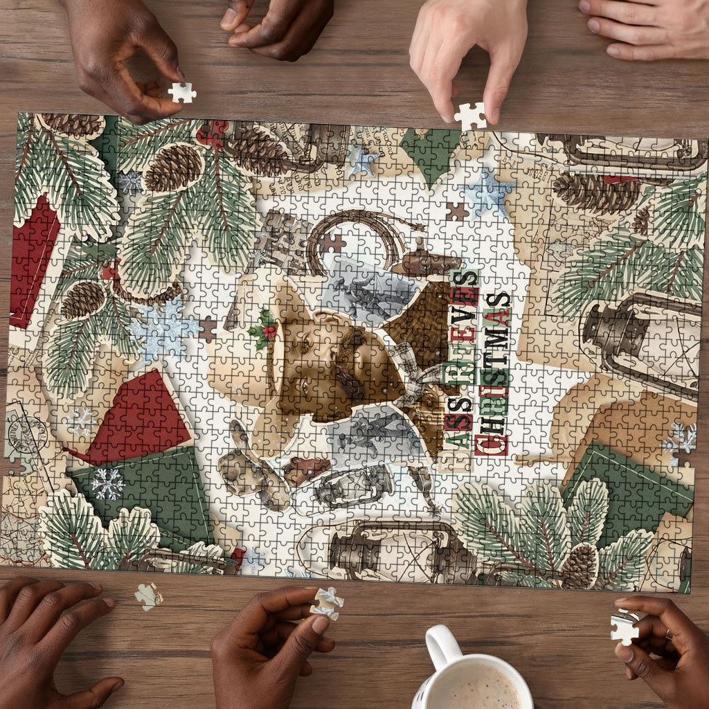 Bass Reeves Christmas Puzzle Old West Marshal Frontier Collage Vintage