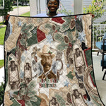Bass Reeves Christmas Quilt Old West Marshal Frontier Collage Vintage